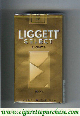 Liggett Select Lights 100s cigarettes soft box